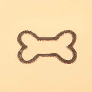 Circle Pet ID Tag: Bone Icon