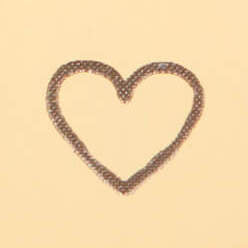 Circle Pet ID Tag: Heart Icon