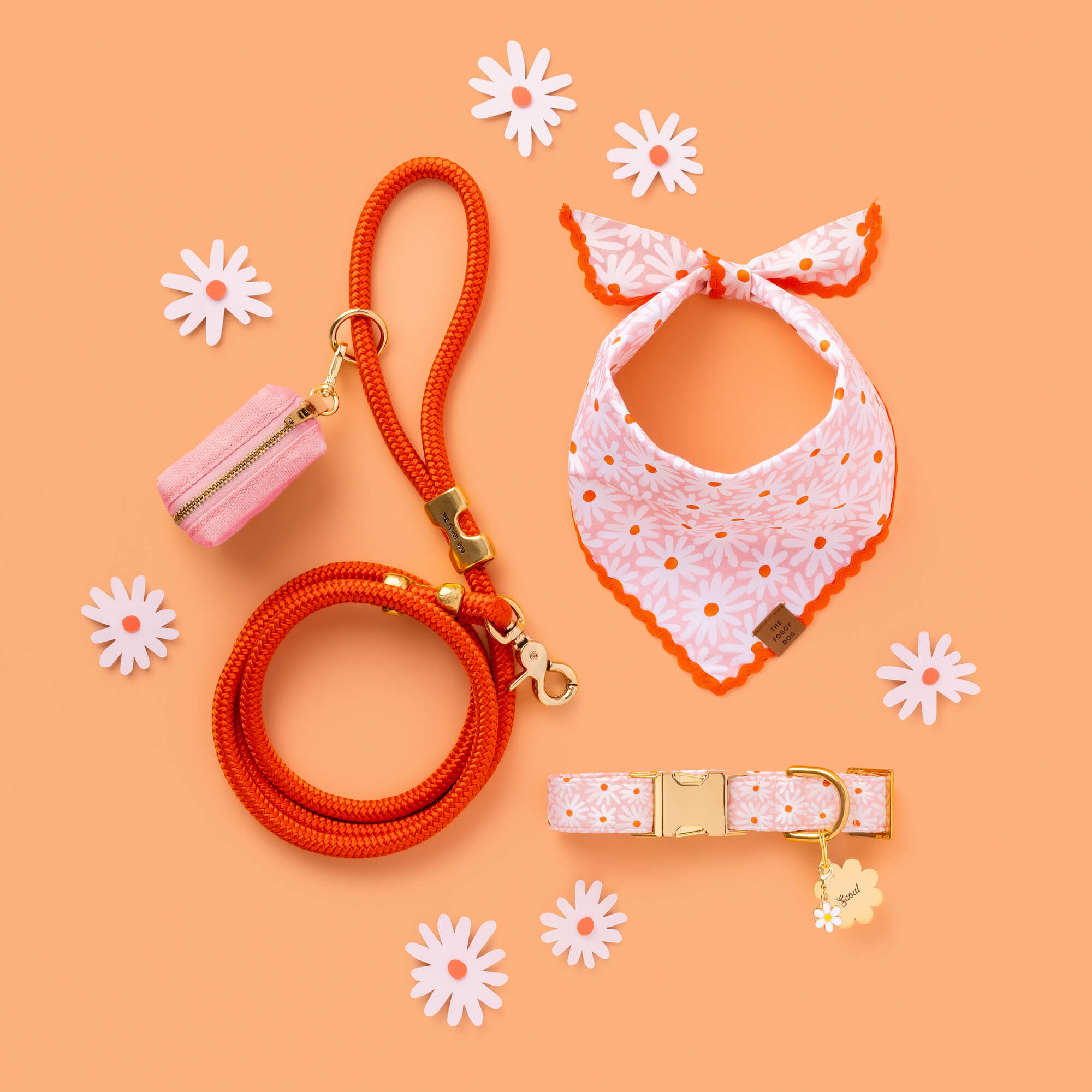 Flower Pet ID Tag