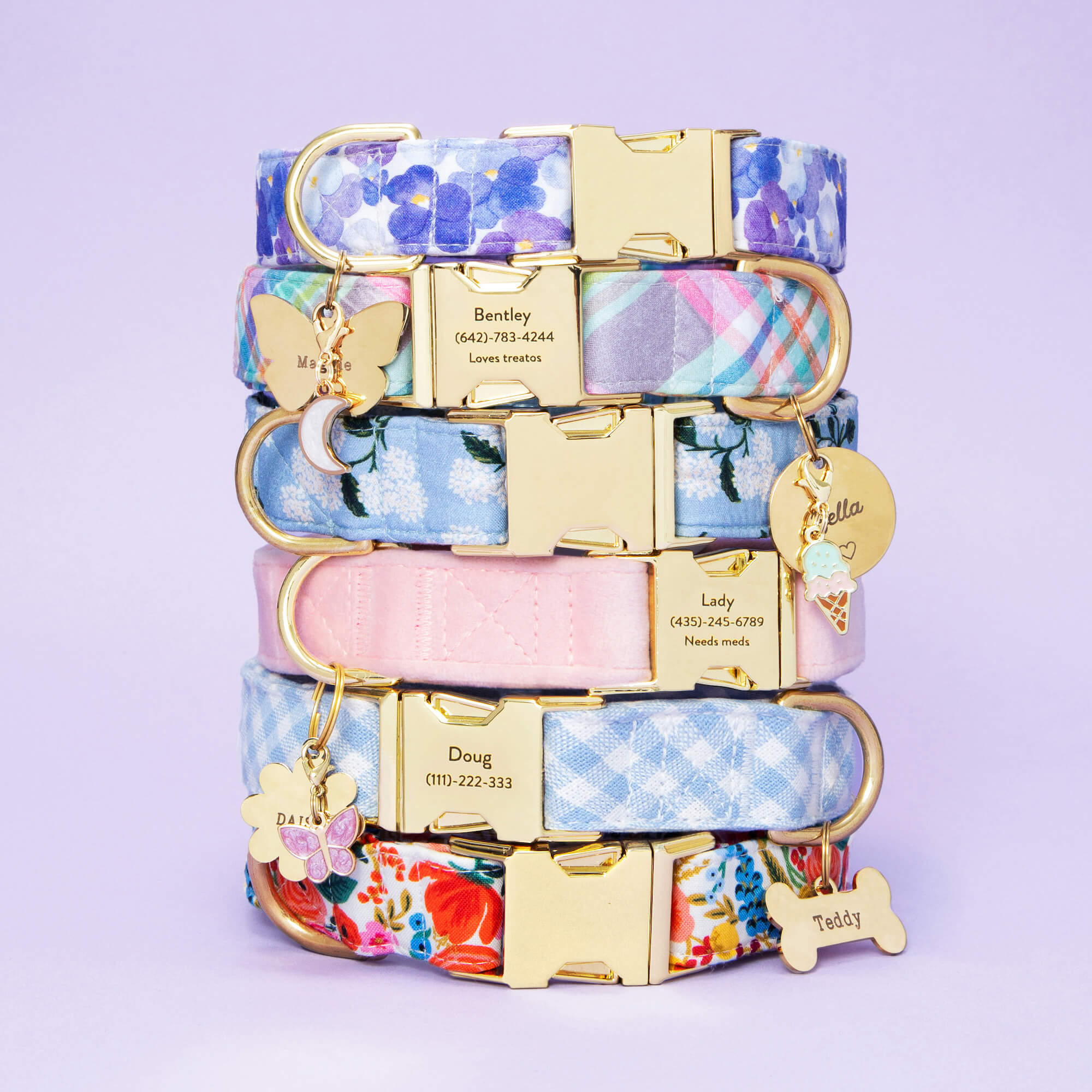 Butterfly Pet ID Tag